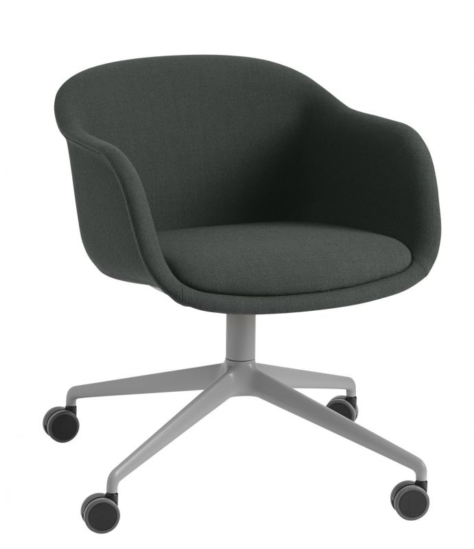 Fiber Conference Armchair Swivel Base Stuhl gepolstert Muuto